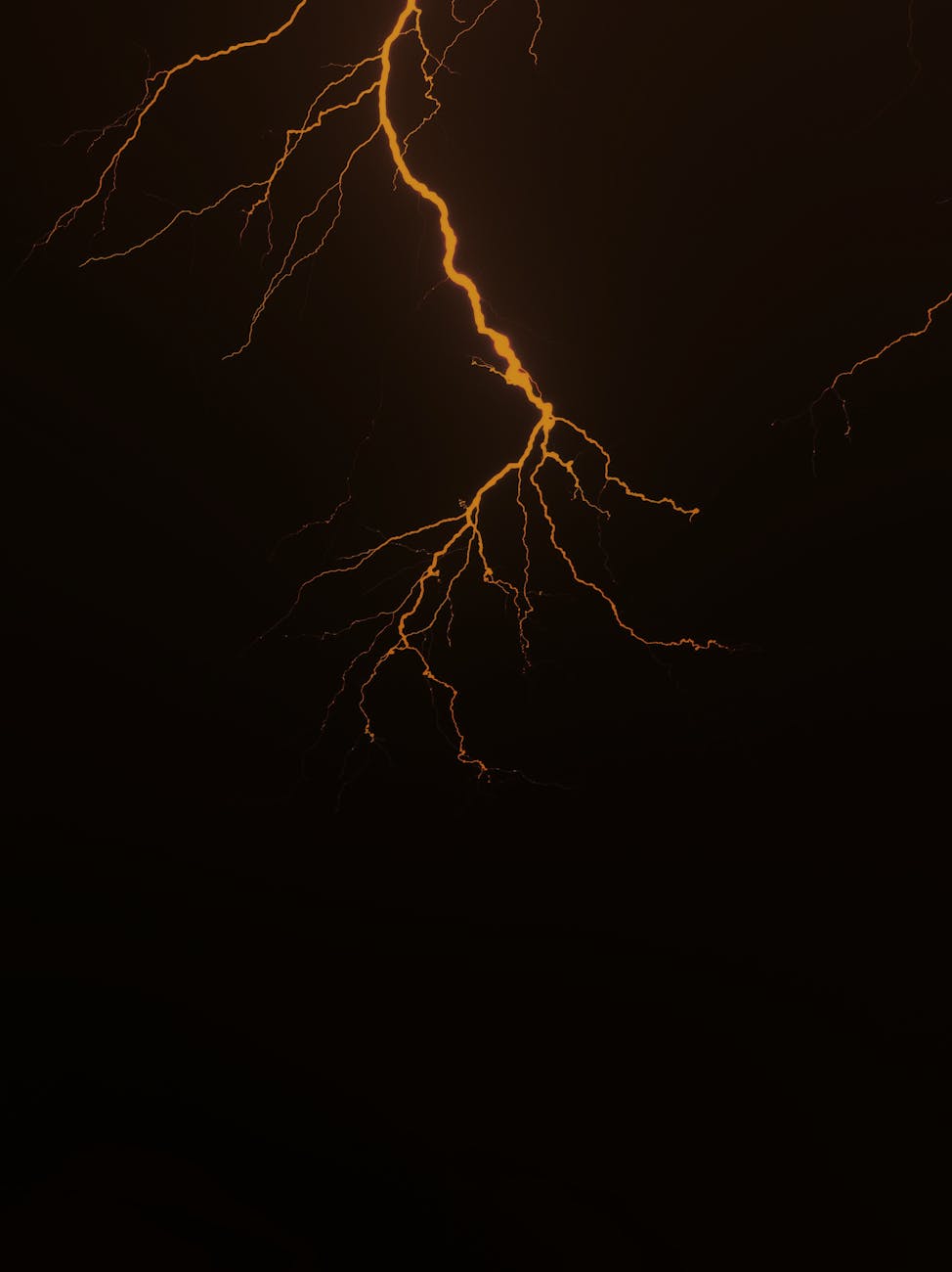 lightning flash on a dark sky